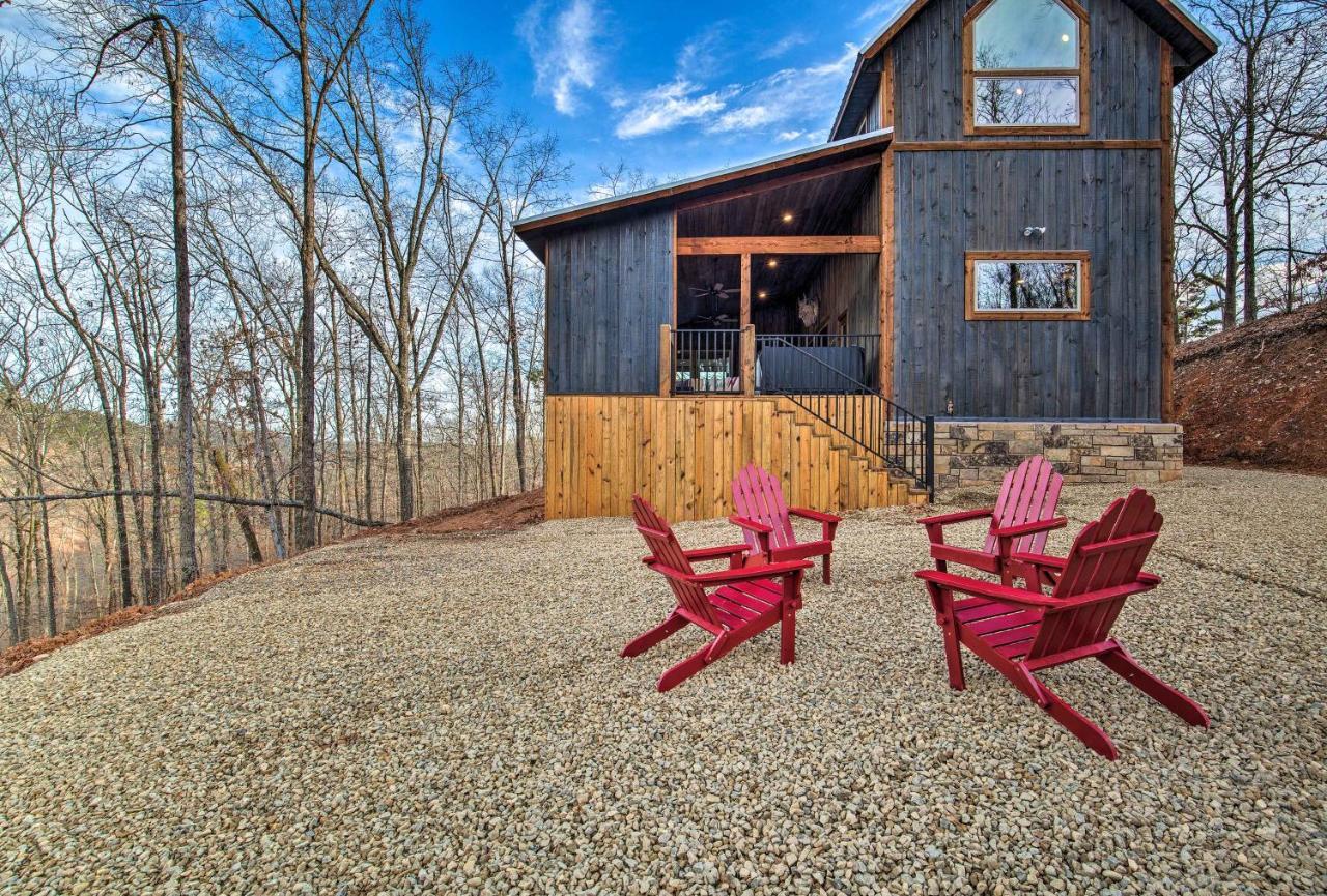 Contemporary Broken Bow Cabin W/Deck+Hot Tub! Stephens Gap Exterior photo